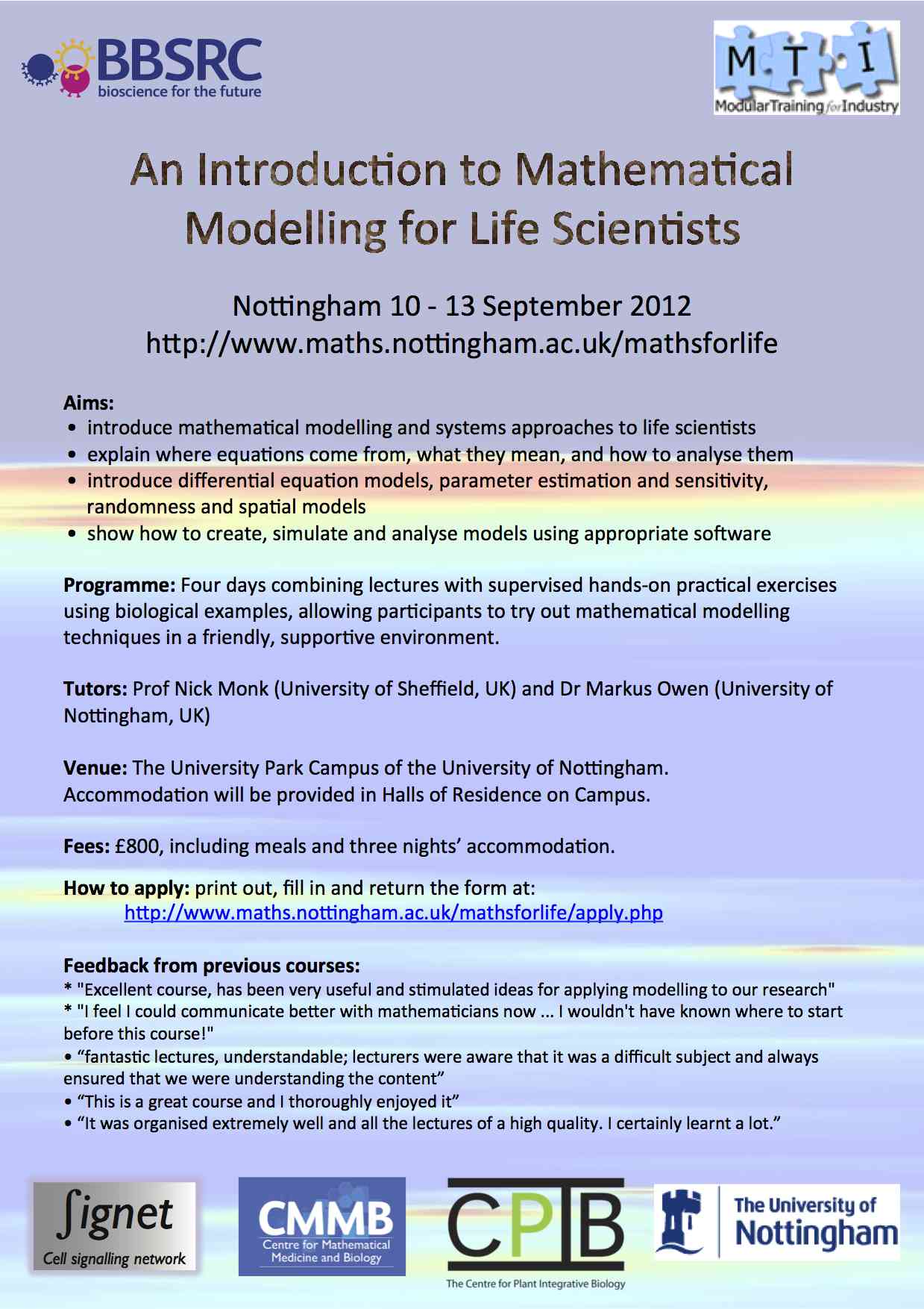systems biology taster poster