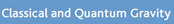 Classical and Quantum Gravity Journals