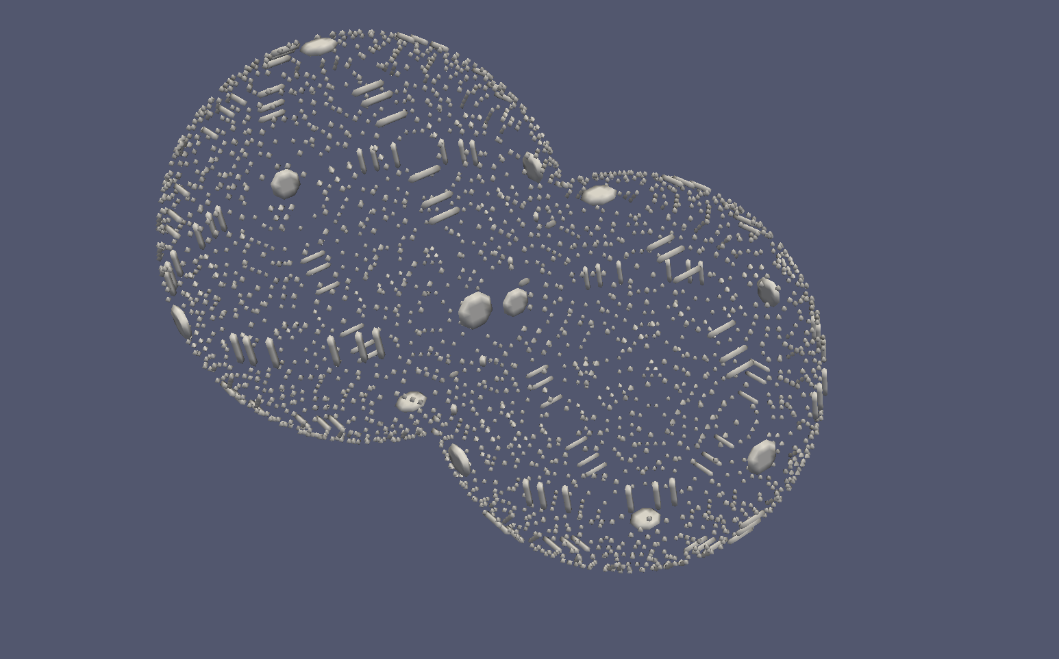 Discrete set of points on ellipse boundary