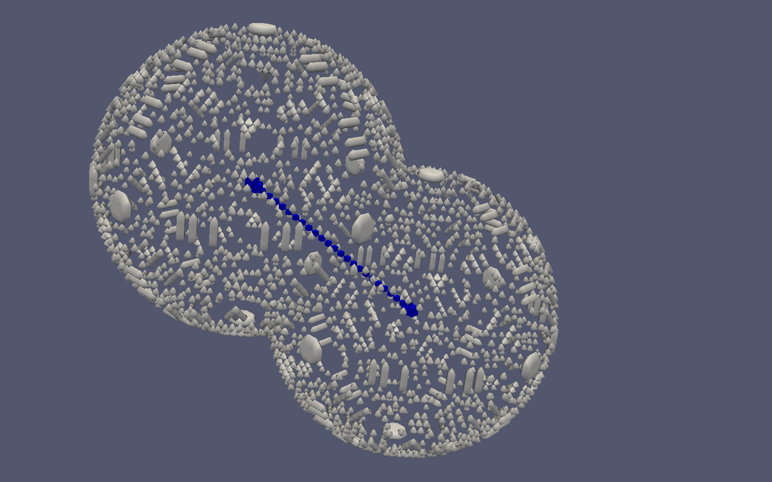 Discrete set of points on ellipse boundary